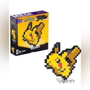 MEGA Pokémon Pikachu Building Toy Kit (400 Pieces) Retro Set for Collectors